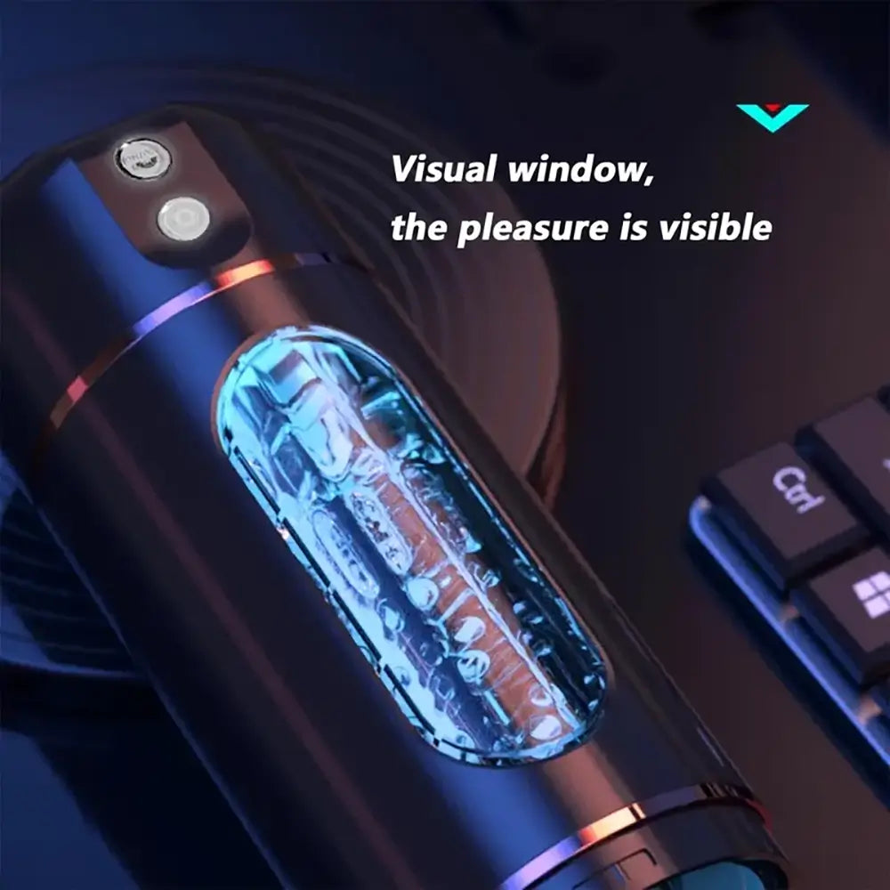 Visual Window Multiple Vibrating Modes Automatic Male Masturbator