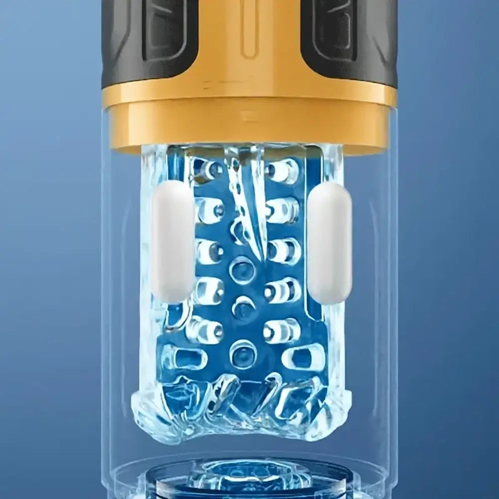 Amber Flash 3 Thrusting Rotation 7 Vibration Auto Masturbator