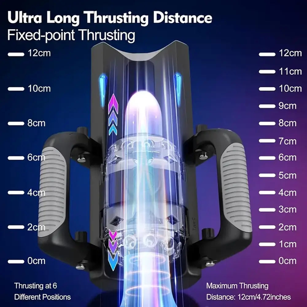 Leten Cannon King Pro Machine 2cm Piston Telescopic Auto Masturbator