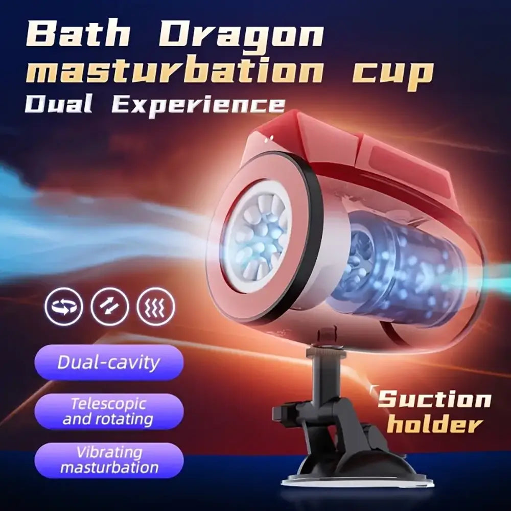 Fully Dual Cavity Rotation Telescopic Vibrating Automatic Masturbator