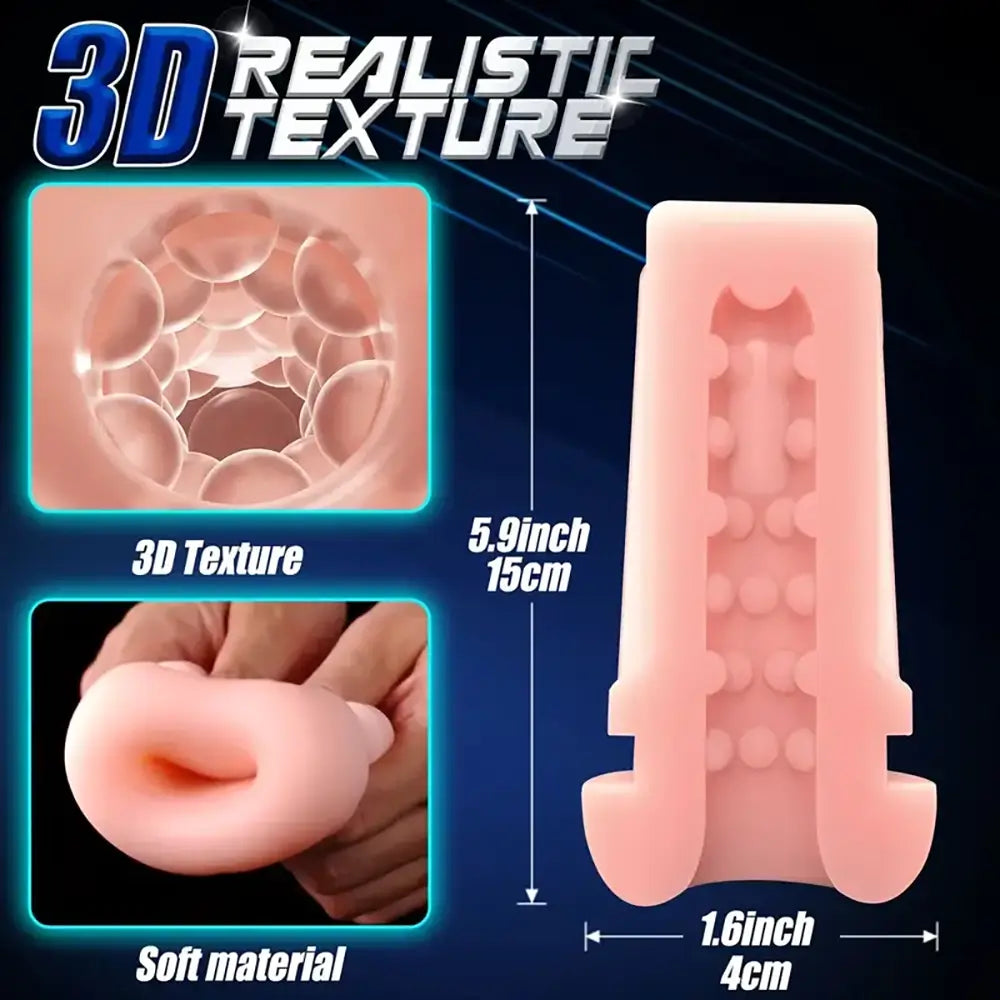 5 Thrusting 6 Sucking 10 Vibrating Male Stroker Automatic Masturbator