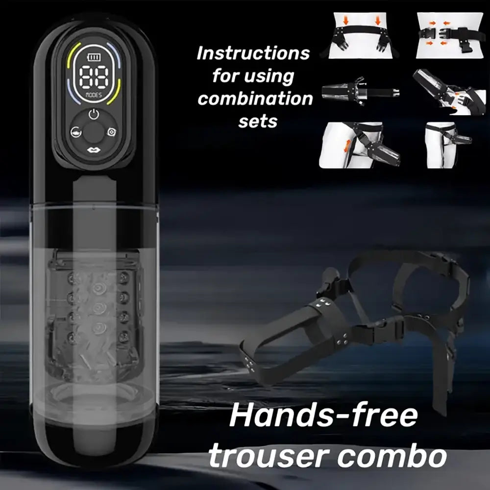 7 Sucking Vibrating Thrusting Rotating Licking Automatic Masturbator