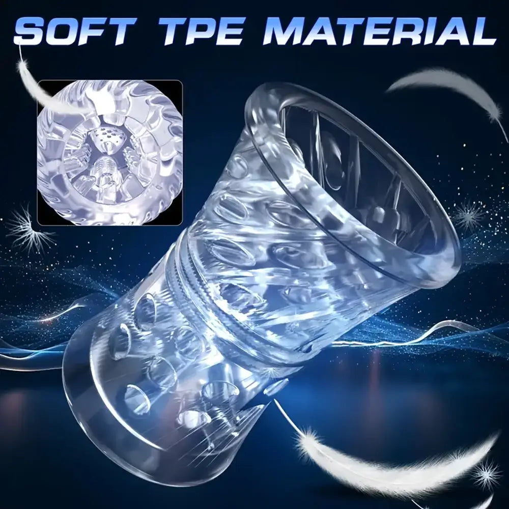 UPGRADED 7+7+7 Licking Suction 7 Rotating Modes Auto Masturbator