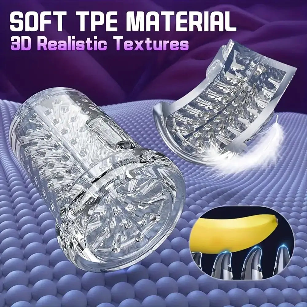 7 Rotating Thrusting 10 Vibrating Modes Dual Motors Male Masturbator