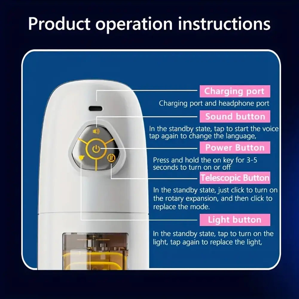 3D Realistic Vagina Thrusting Rotation Automatic Stroker Sex Toy