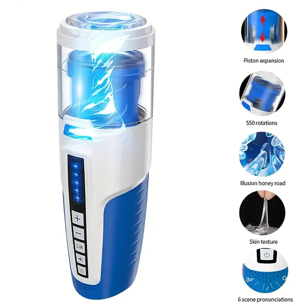 Repeated Realistic Soft Rotation Voice Male Automatic Masturbator