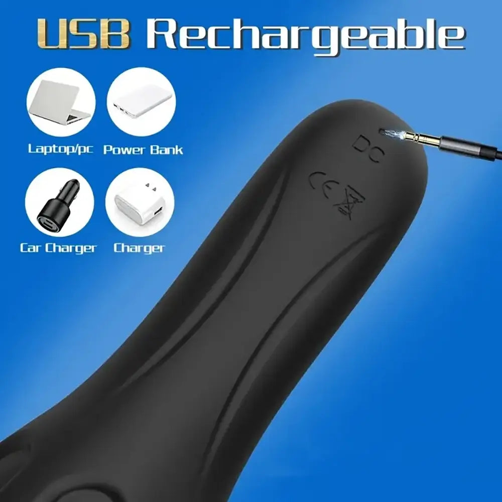 3-in-1 Penis Masturbator with 10 Modes Vibration & 5 Licking Tongue