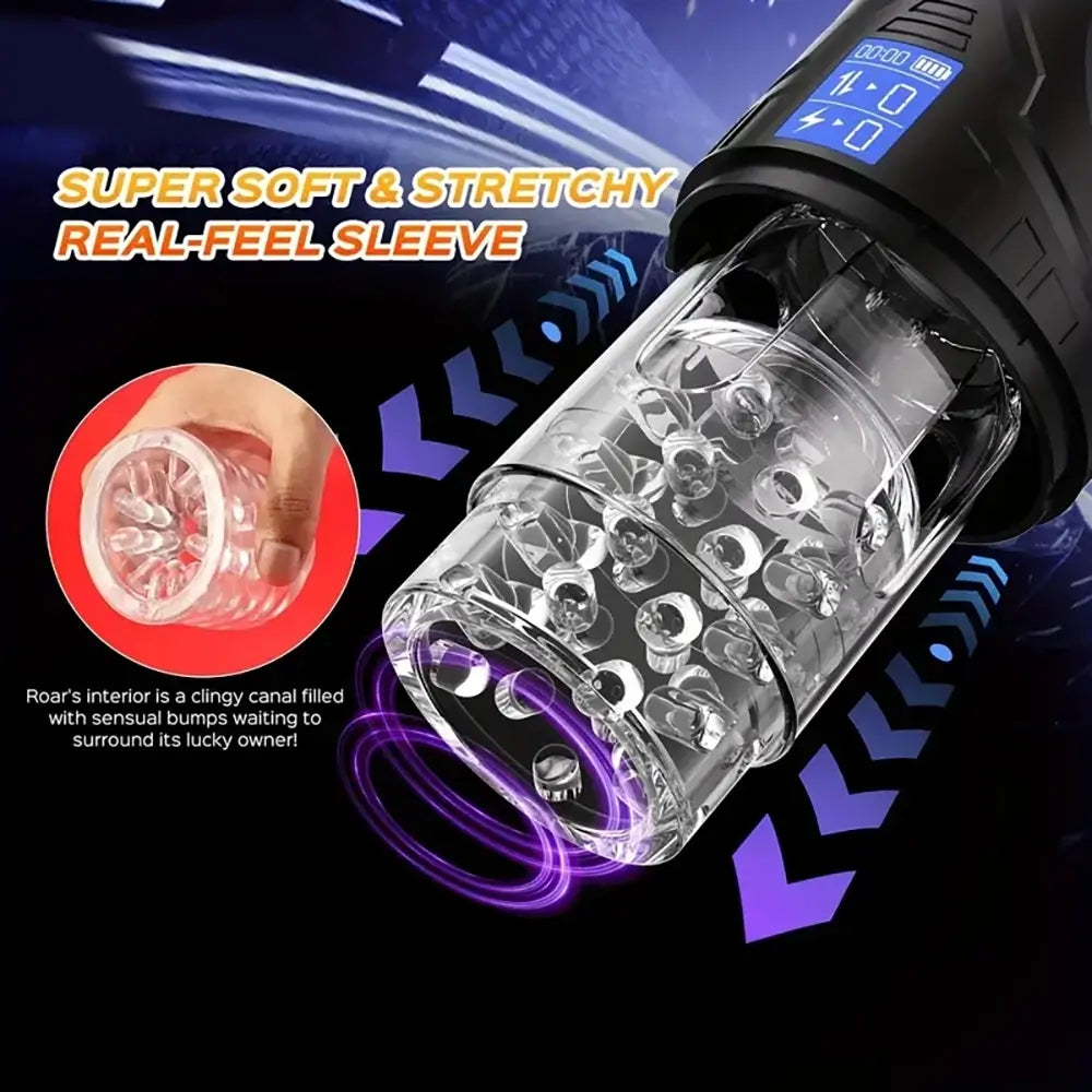 Vibrating Thrusting Rotating Auto Stroker Electric Male Masturbator