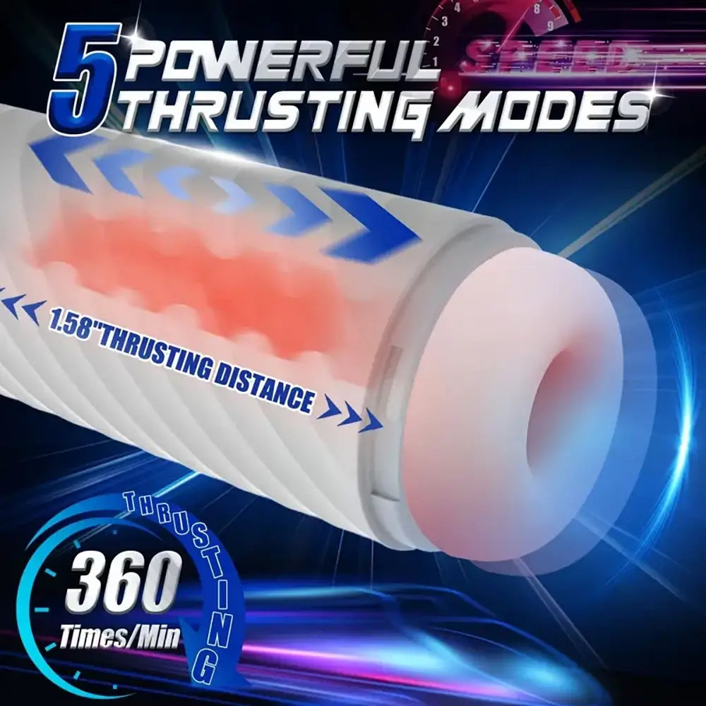 5 Thrusting 6 Sucking 10 Vibrating Male Stroker Automatic Masturbator