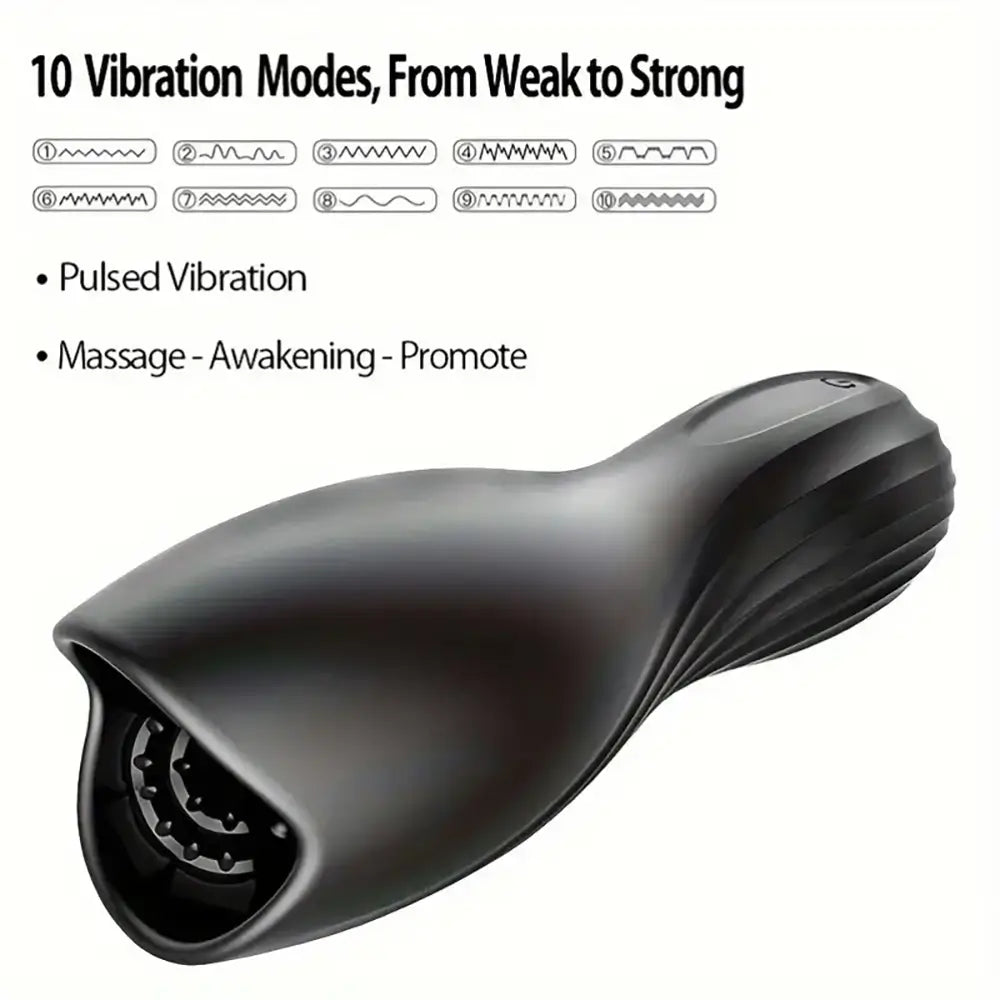Pulse Vibrating Automatic Electric Masturbator For Cock Massage