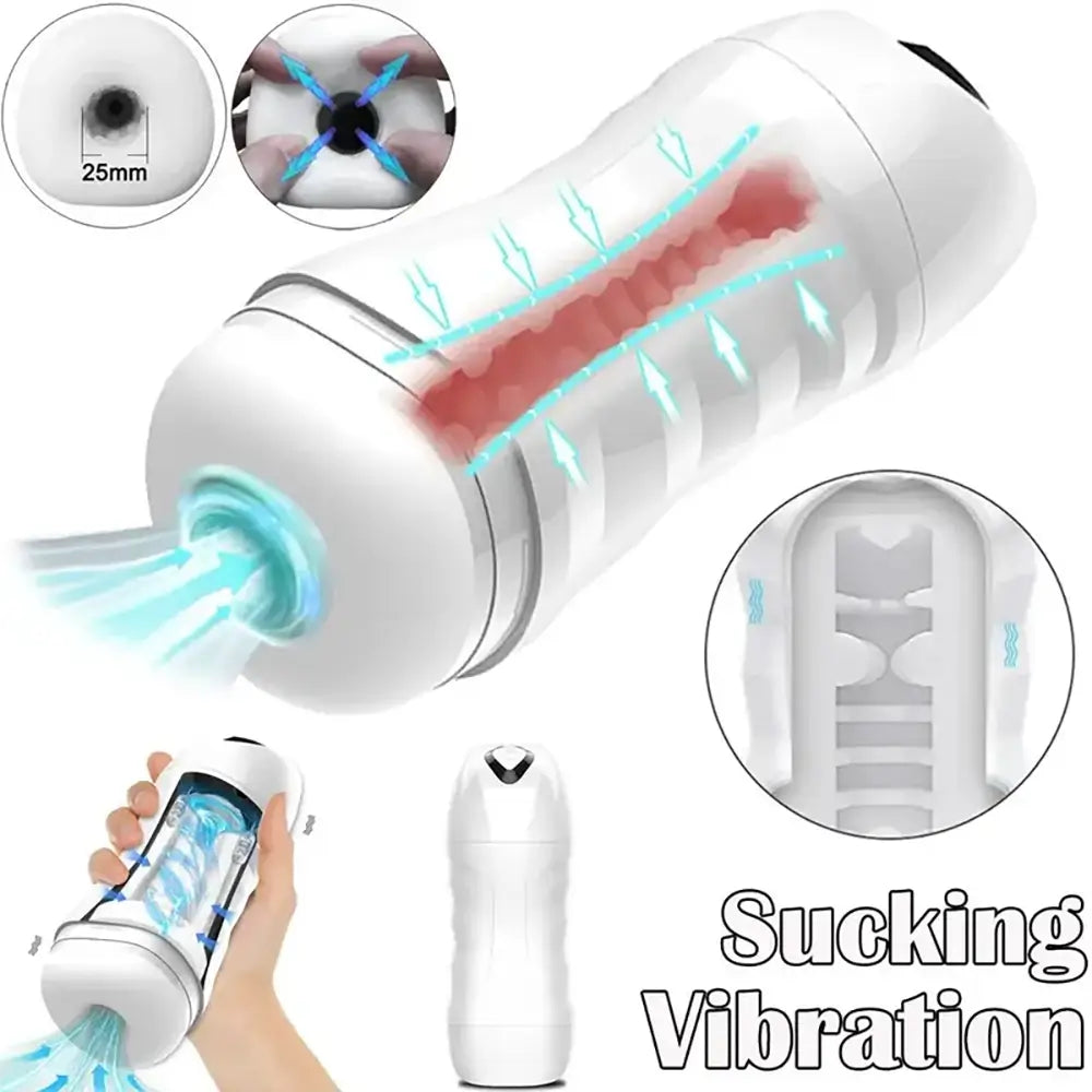 Real Automatic Sucking Male Masturbator Oral Sex Vaginal Machine