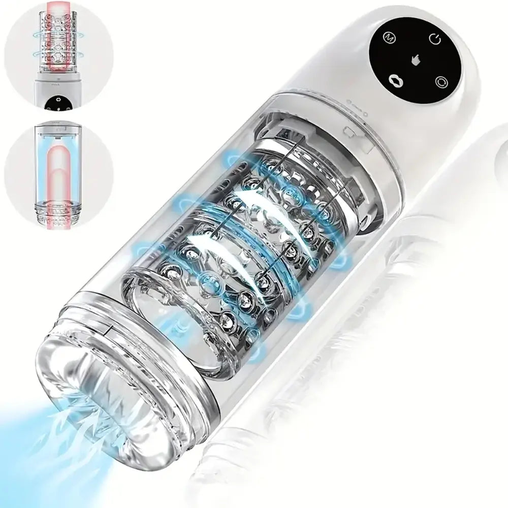 4s Lockable Vacuum 7 Rhythmic Suction 7 Smooth Rotation Masturbator