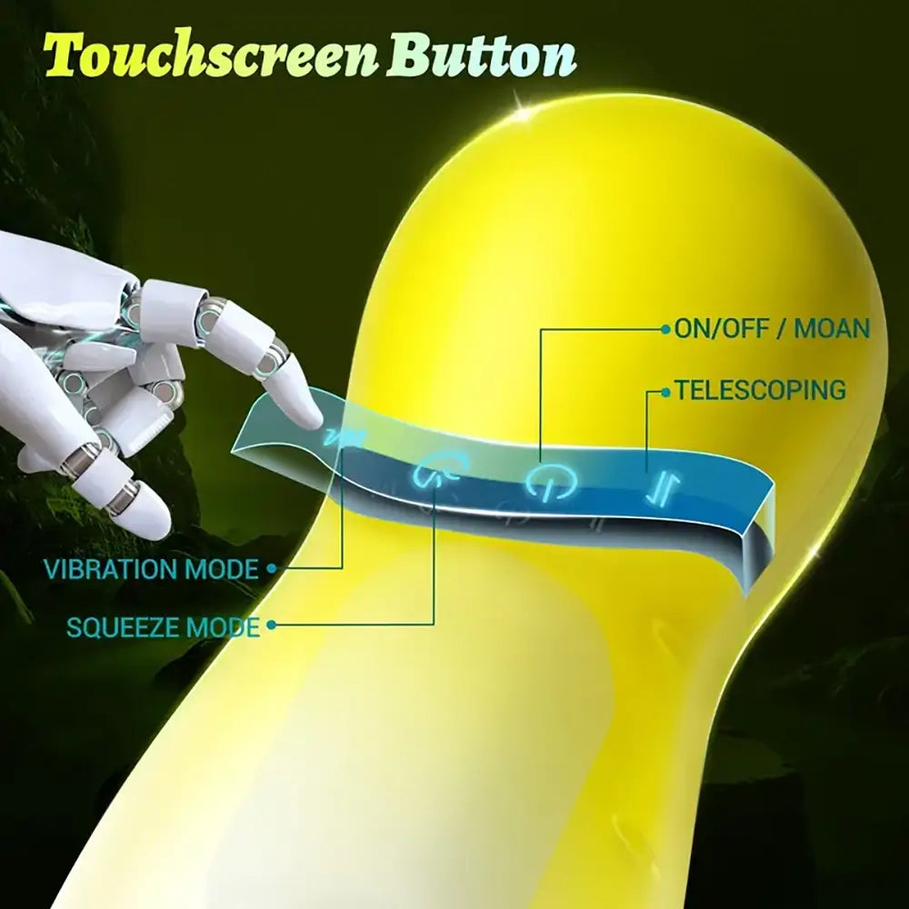 3 Squeezing 3 Thrusting 10 Vibration Modes Automatic Masturbator