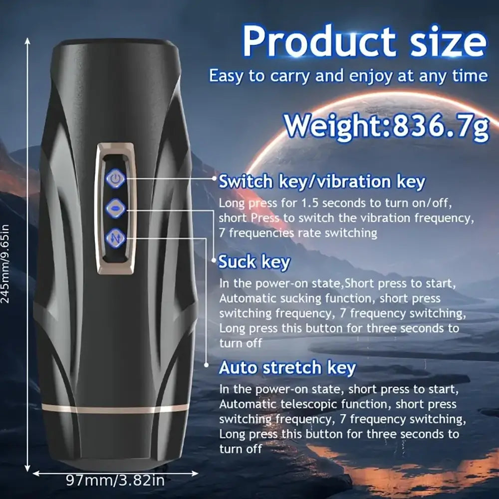 Upgraded Automatic Thrusting Blowjob Sucking Male Masturbator