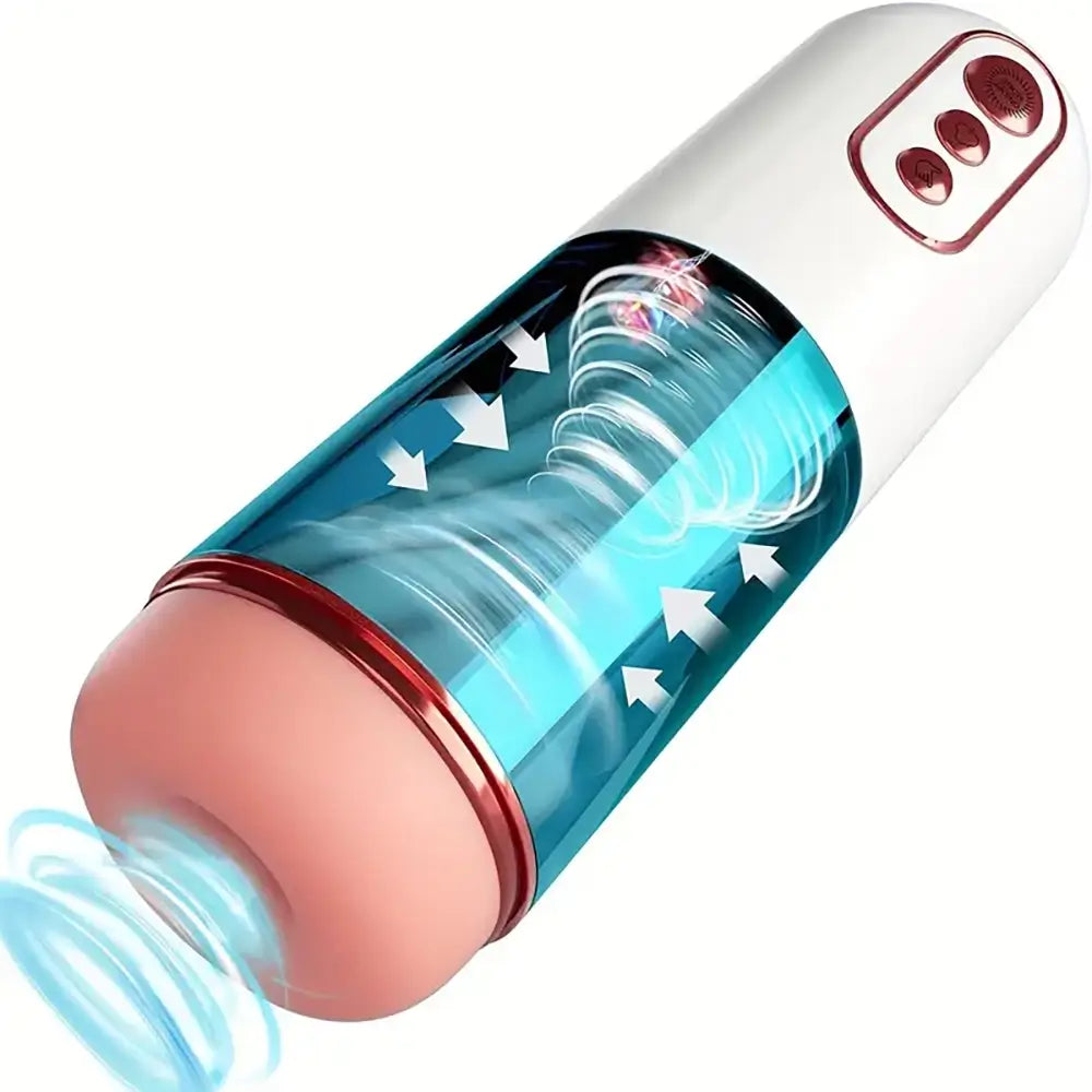 3 Vacuum Suction Stroker 5 Vibration Male Automatic Masturbator