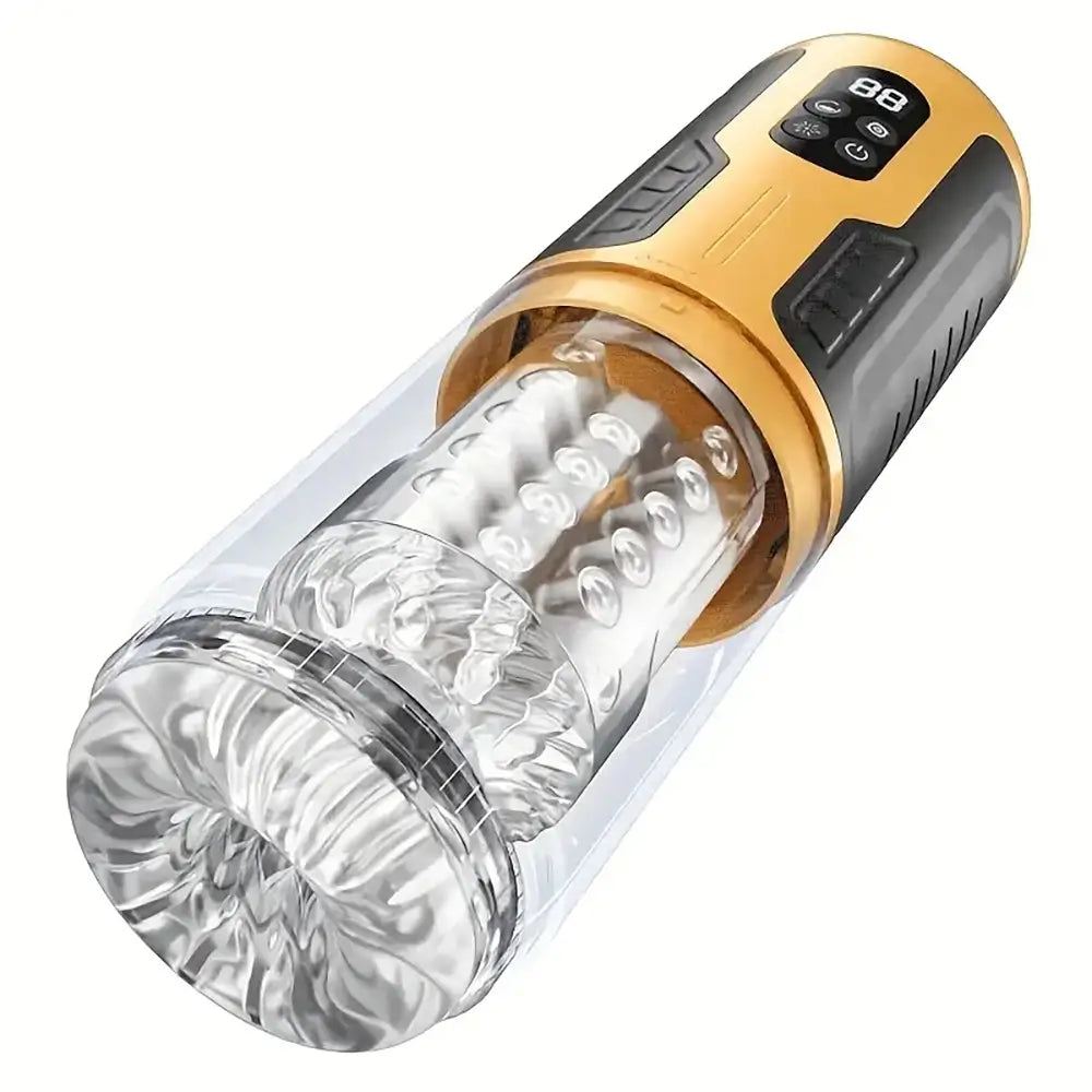 Amber Flash 3 Thrusting Rotation 7 Vibration Auto Masturbator
