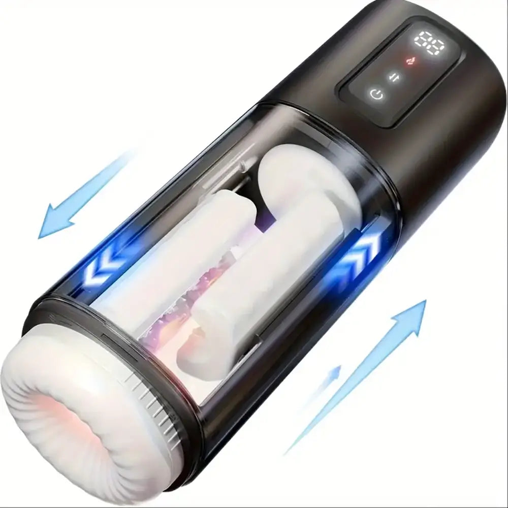 9 Vibrating 6 Rubbing Patterns 2 Heating Levels Automatic Masturbator