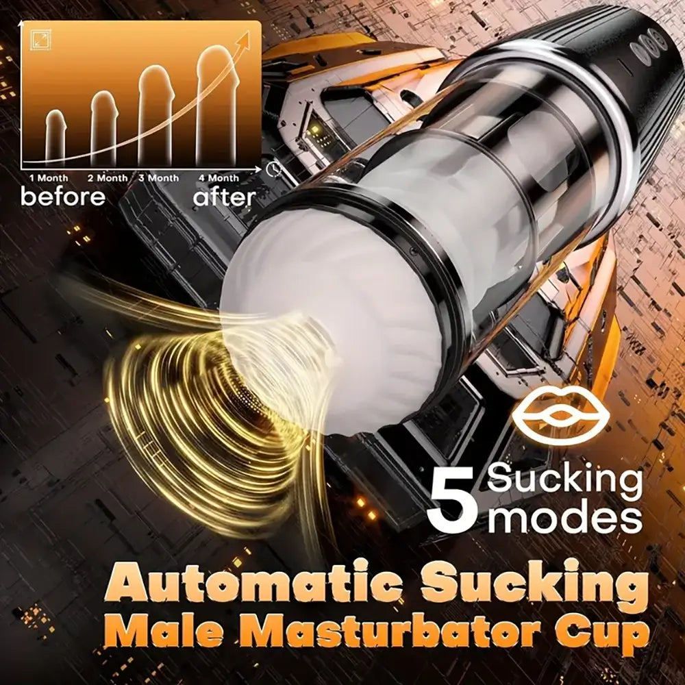 Multiple 5 Twisting 7 Sucking 7 Vibration Automatic Male Masturbator
