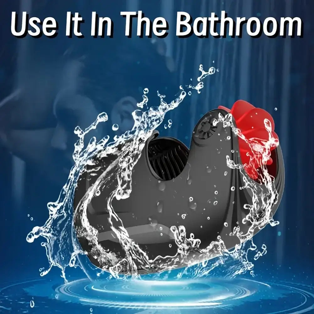 Tapping Vibrating Penis Vibrator Trainer Cock Massager With Control