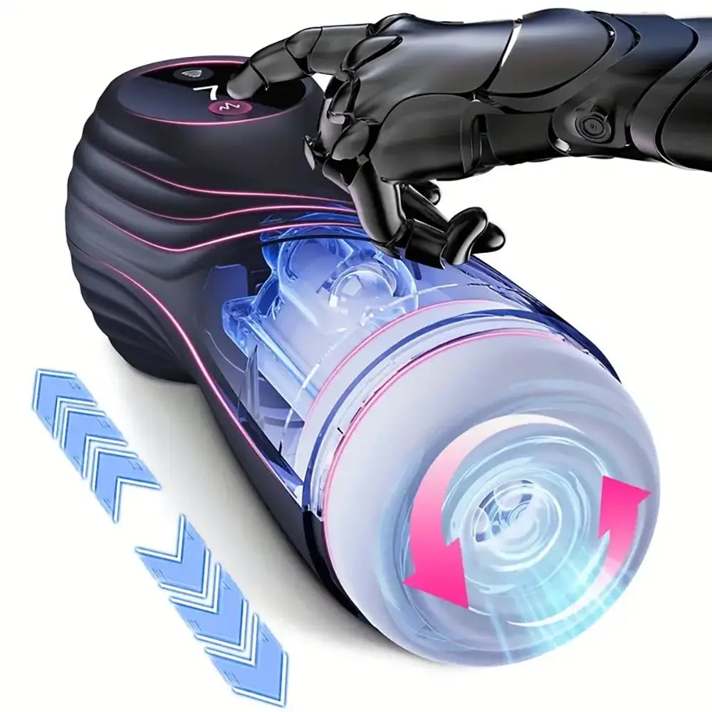 Automatic Sucking Vibrating 7 Modes Exhaust Male Masturbator