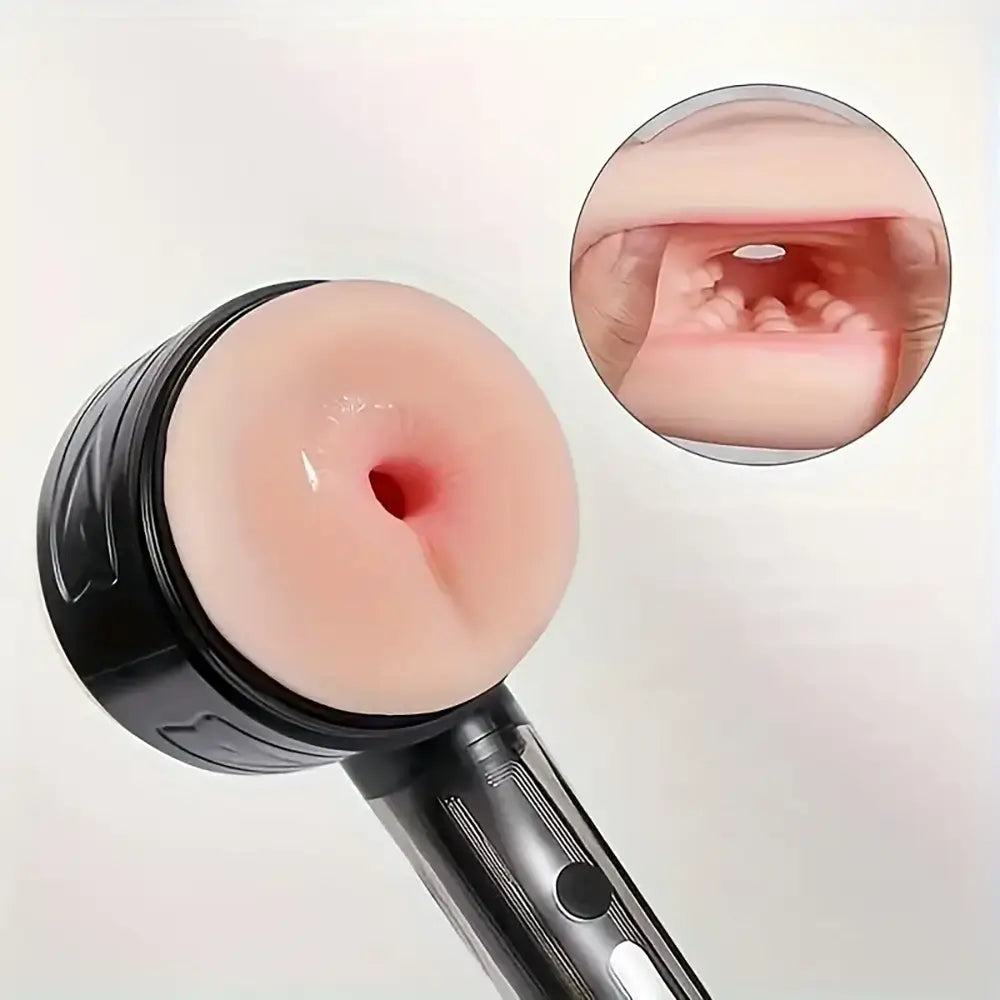 10 Vibration Anal and Vaginal 2 in 1 Handheld Automatic Masturbator