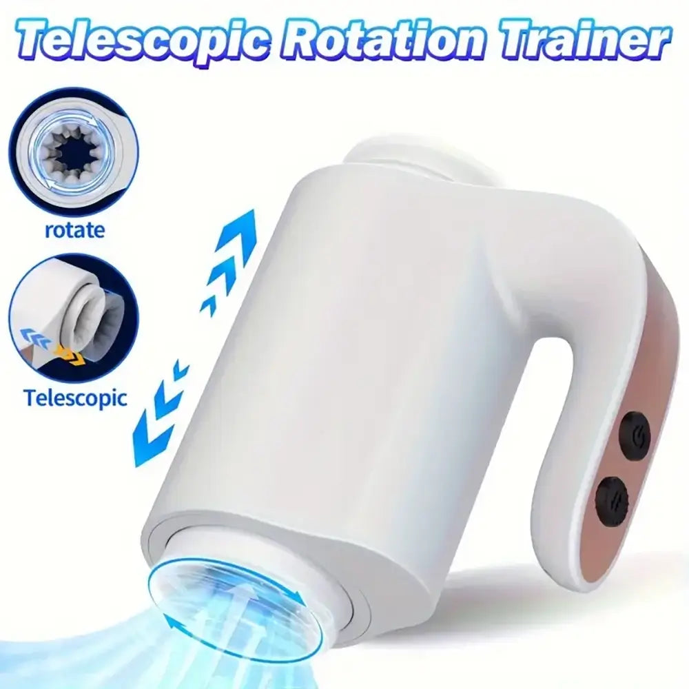 Telescopic Rotation Automatic Masturbator Cock Trainer For Men Sex