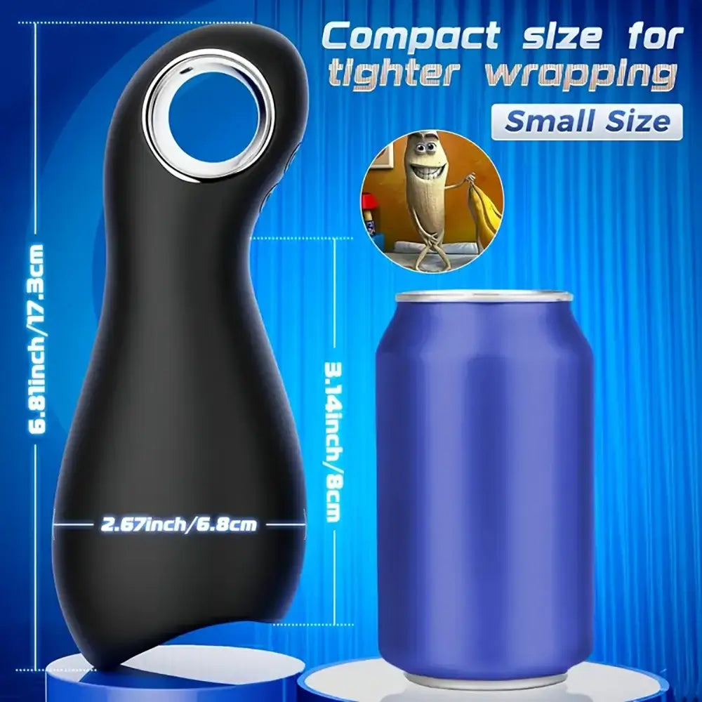 5X10-Mode Tongue Licking Penis 360°Wrapped Automatic Masturbator