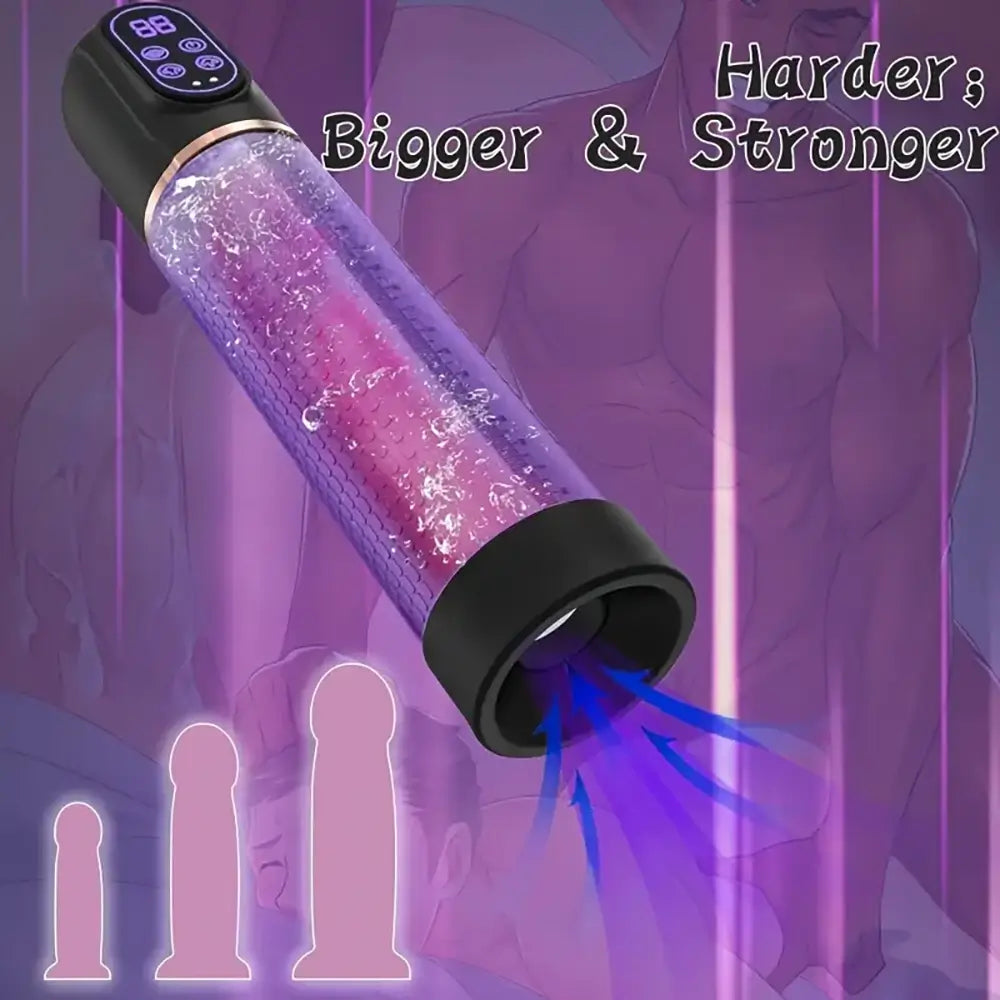 3in1 Electric Penis Vacuum Pump With 12 Training Modes Auto Stroker