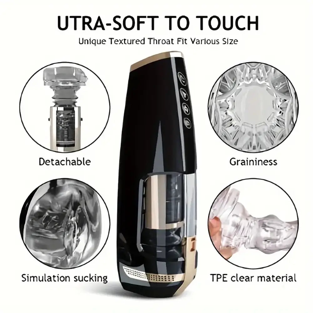 Squeezing High Speed Piston Qi Piston Rotation Stretching Masturbator