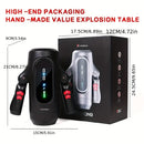 9 Telescopic Vibration LED Display Intelligent Heating Voice Masturbator