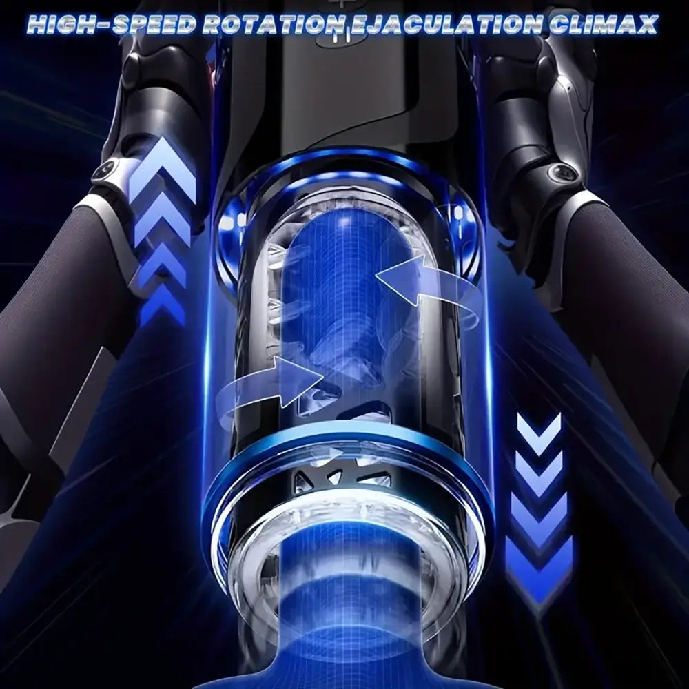 3 Speeds 6 Frequencies Rotation Ejaculating Male Auto Masturbator