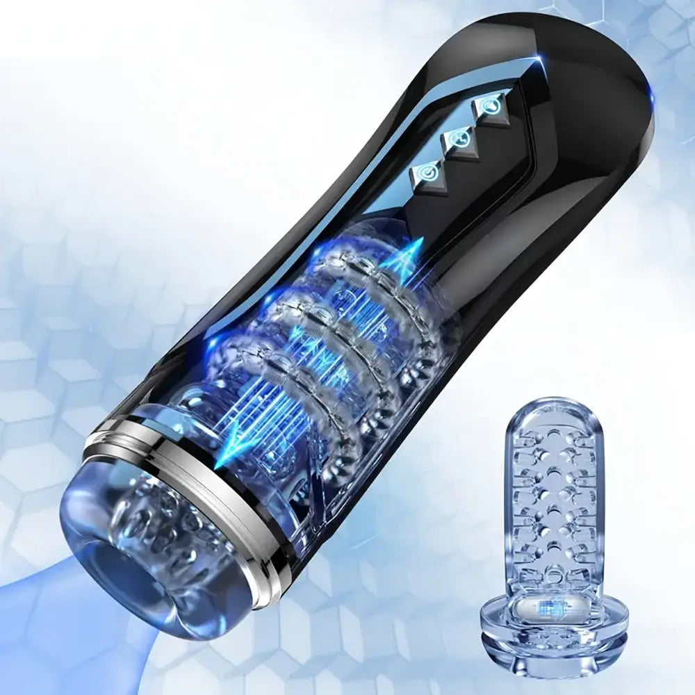 7 Thrusting Vibration Hands Free Blowjob Machine Auto Masturbator