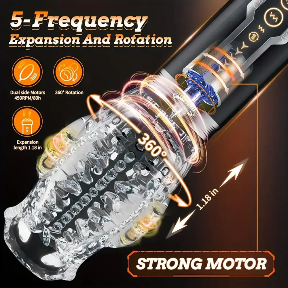 TORNADO 3.0 Version 7 Vibrating 5 Rotating Thrusting Auto Masturbator