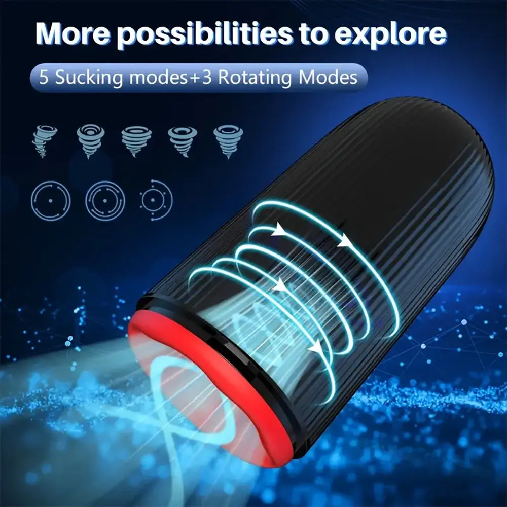 3IN1 Rotation 360° Oral Expansion Wrap Auto Male Masturbator