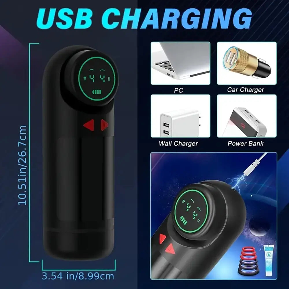 4 Sucking Vibrating Thrusting Modes Auto Masturbator Male Stroker