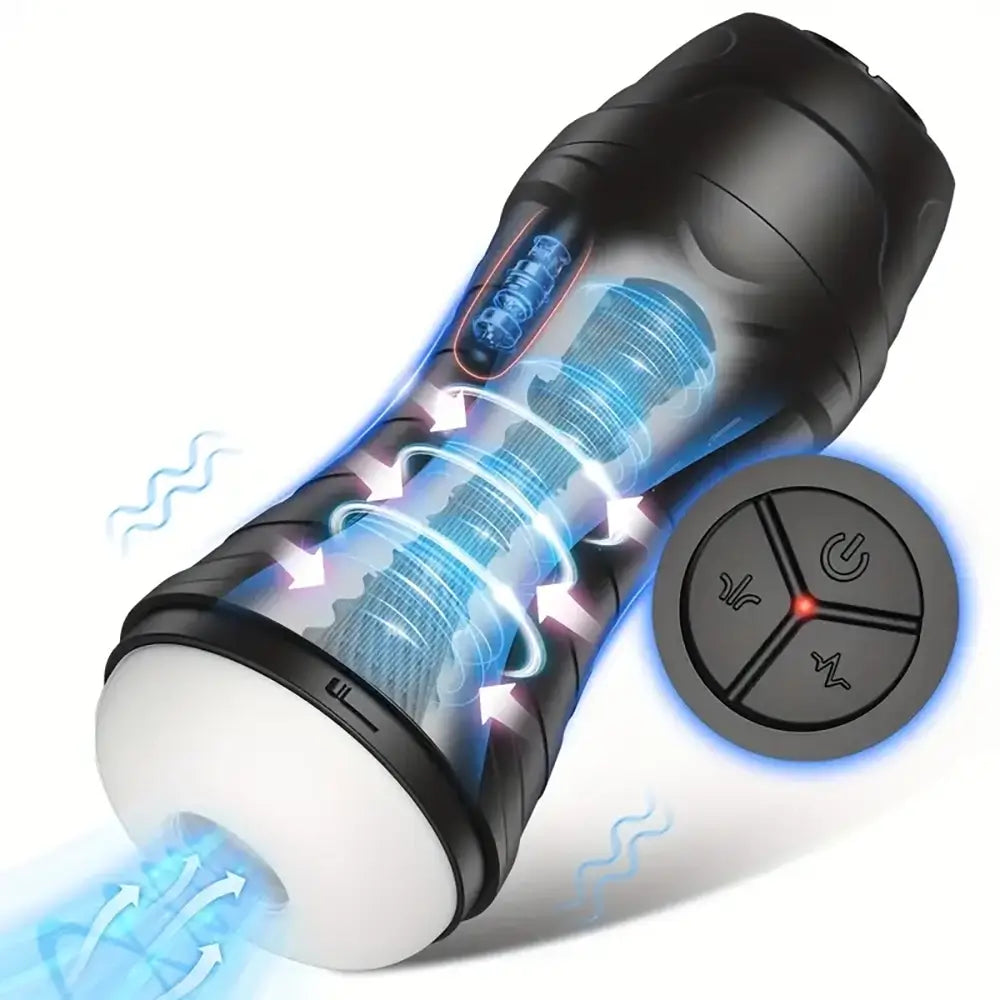 10 Vibration Suction Modes Male Automatic Masturbator 3D Texture