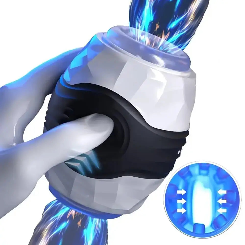 One Button Explosion Mode X High-Speed Piston Rotation Masturbator