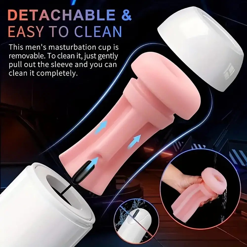 Stretchable Vibration Thrusting Sucking Automatic Masturbator For Males