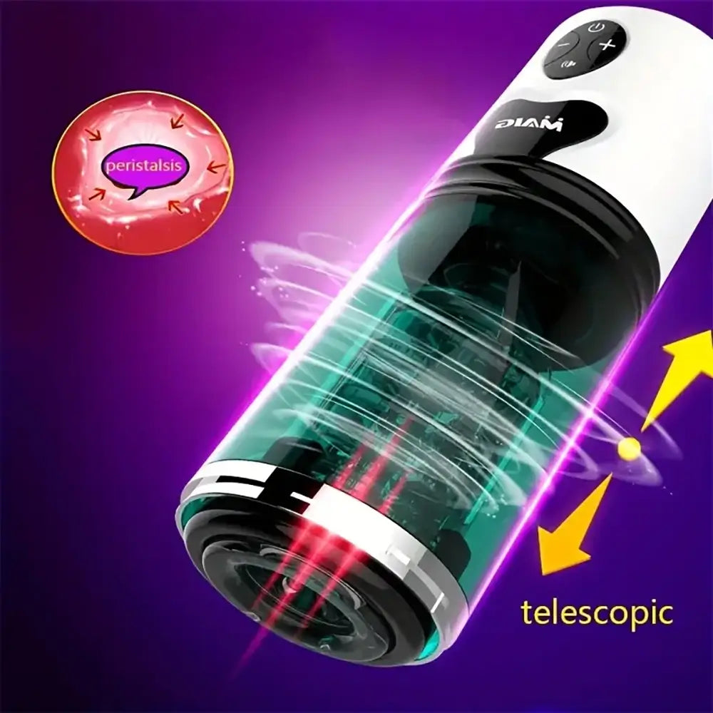 7 Thrust Rotating Twist Friction Electric 3 in1 Automatic Masturbator