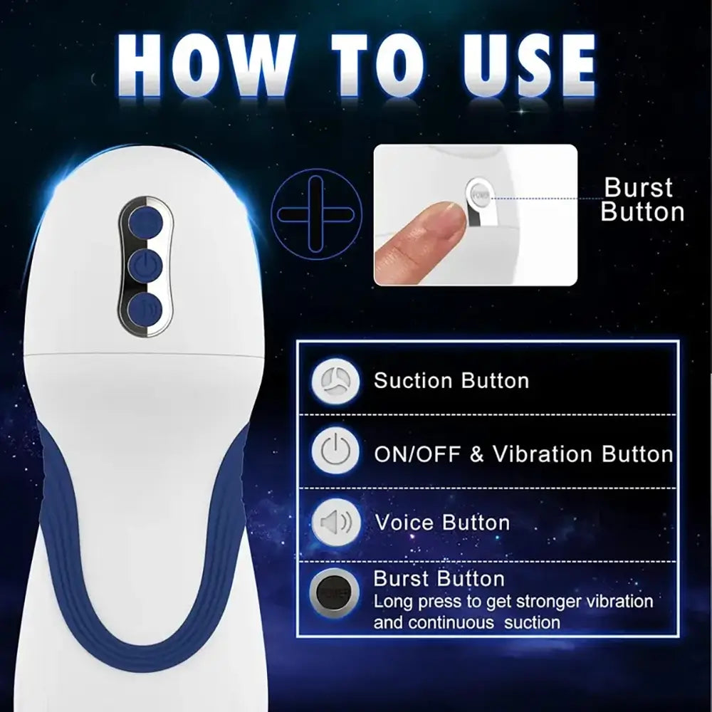 Sucking Pleasure Shaking Fast Piston Automatic Masturbator