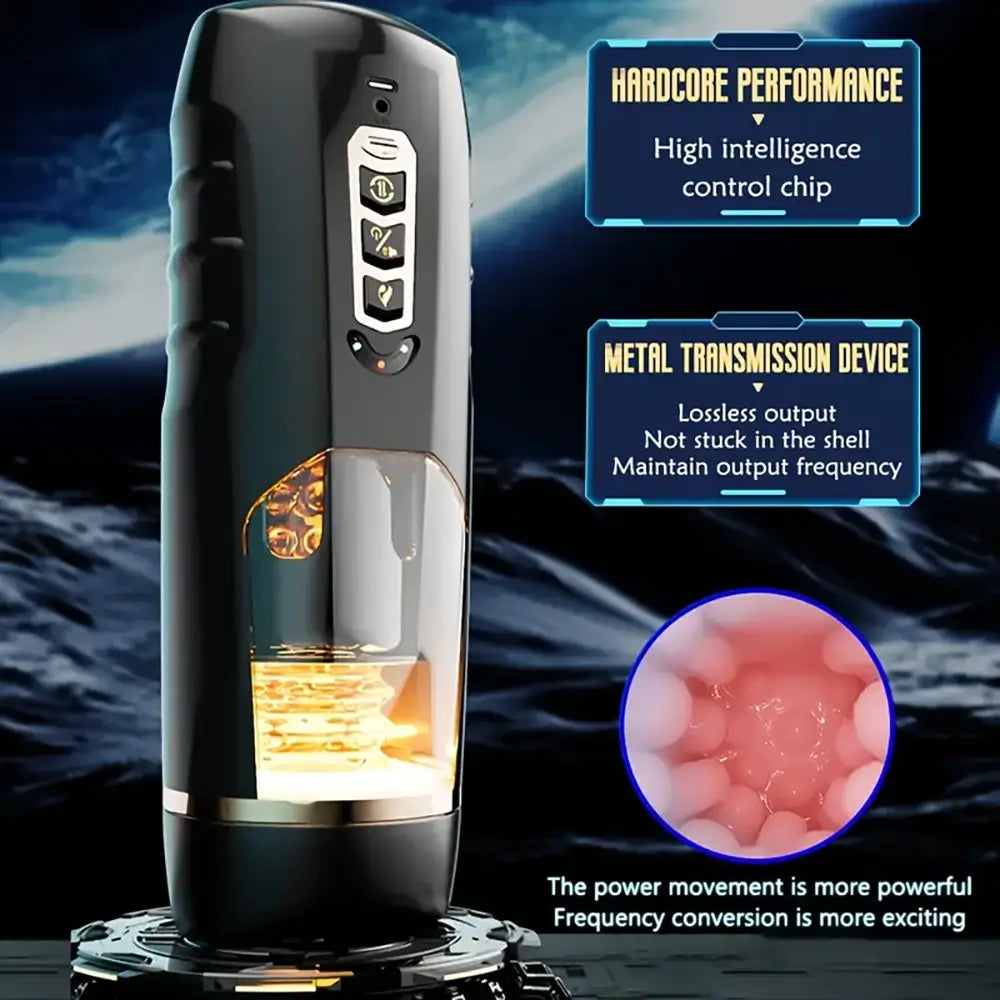 Heating Intelligent Vibration Stretching Rotating Auto Masturbator