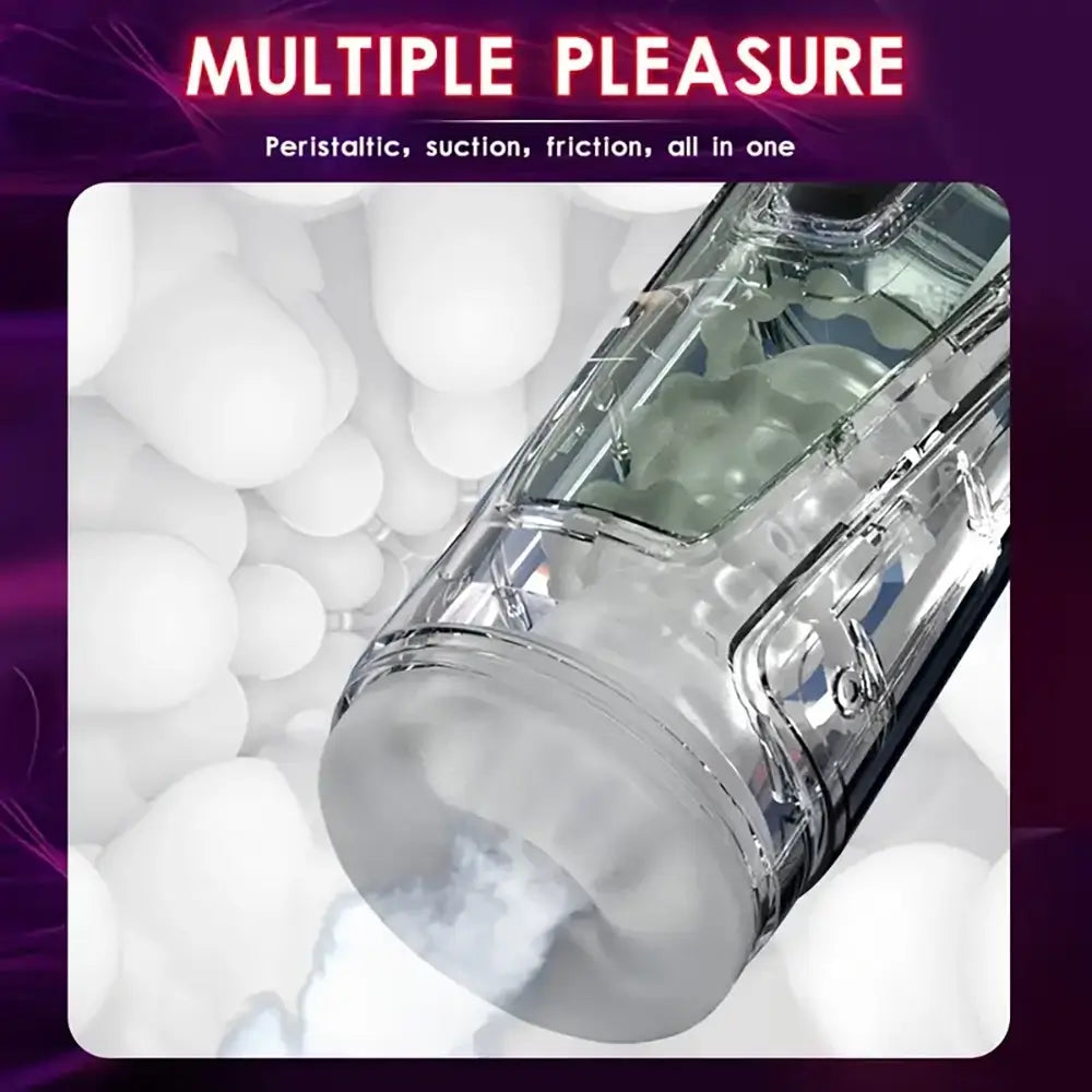 Vacuum Suction Vibration Explosive Button Automatic Masturbator