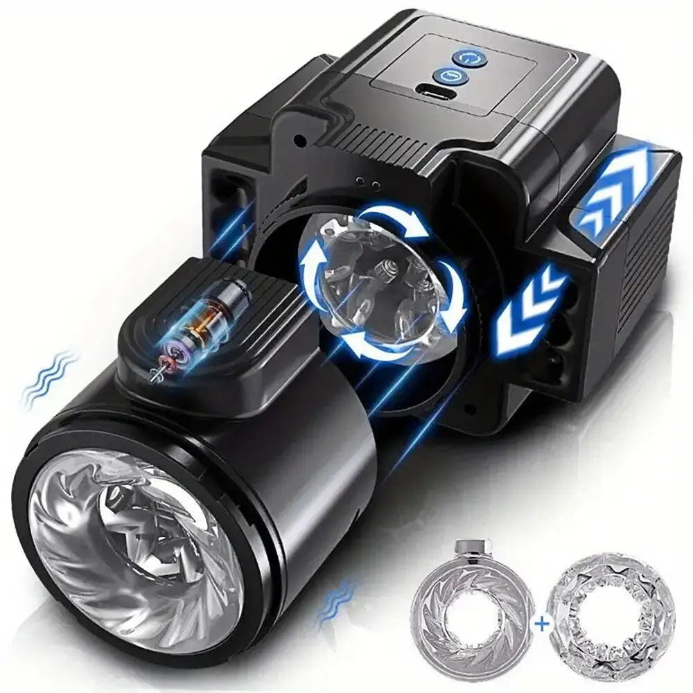 Retractable Piston Vibration Telescopic Rotation Automatic Masturbator