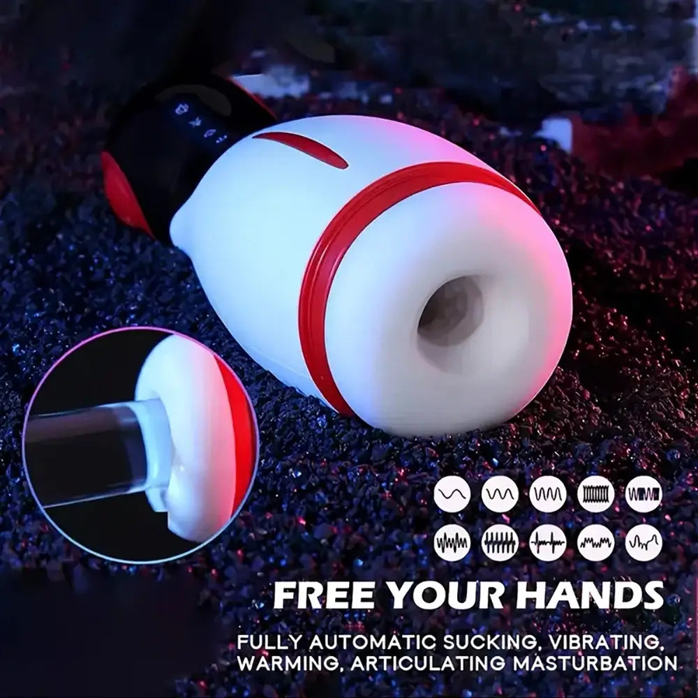 3D Internal Structure Telescopic Rotation Lotion Auto Masturbator