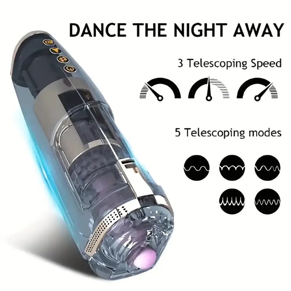 Squeezing High Speed Piston Qi Piston Rotation Stretching Masturbator