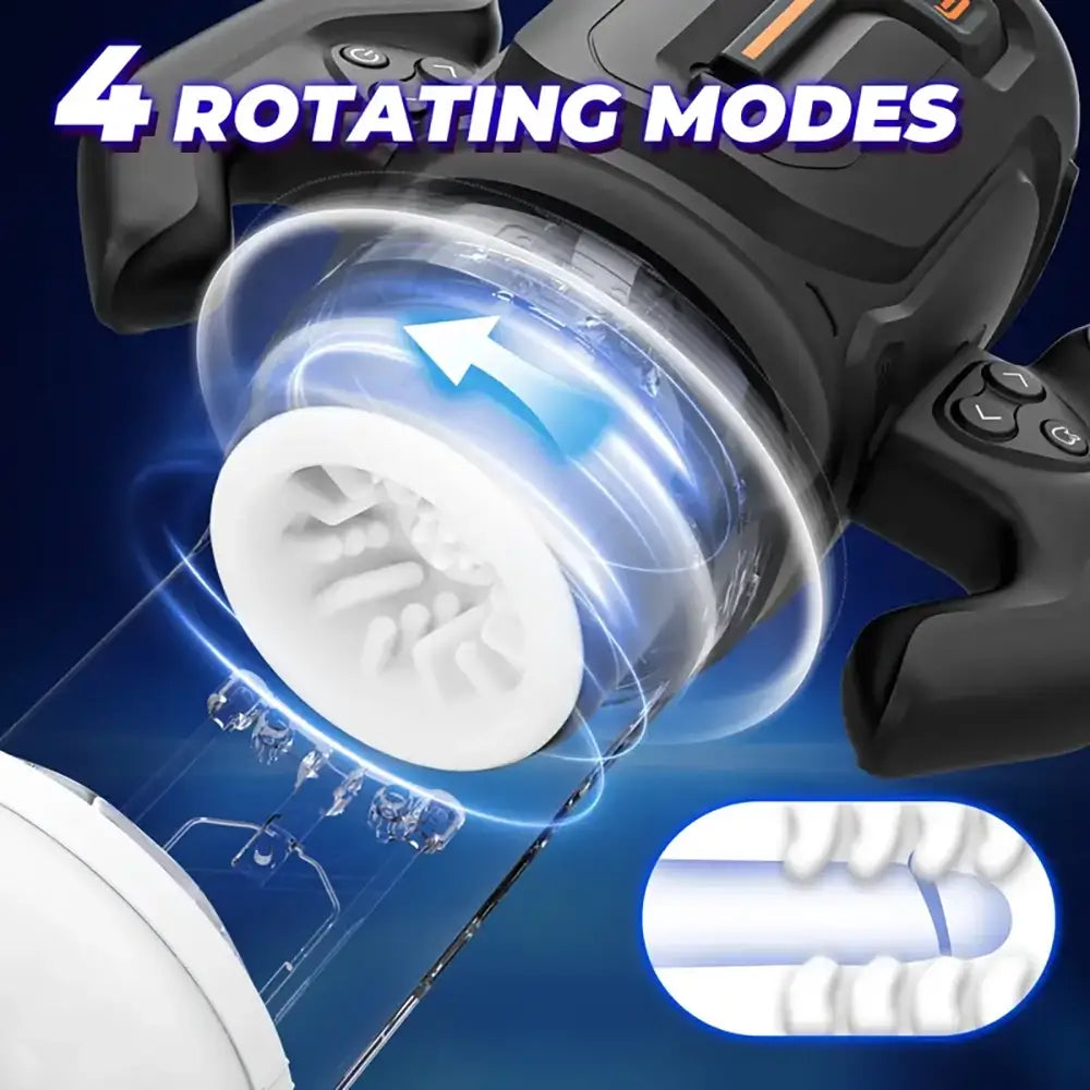 Thrusting Rotating Male Shaft Automatic Masturbator With LED Display
