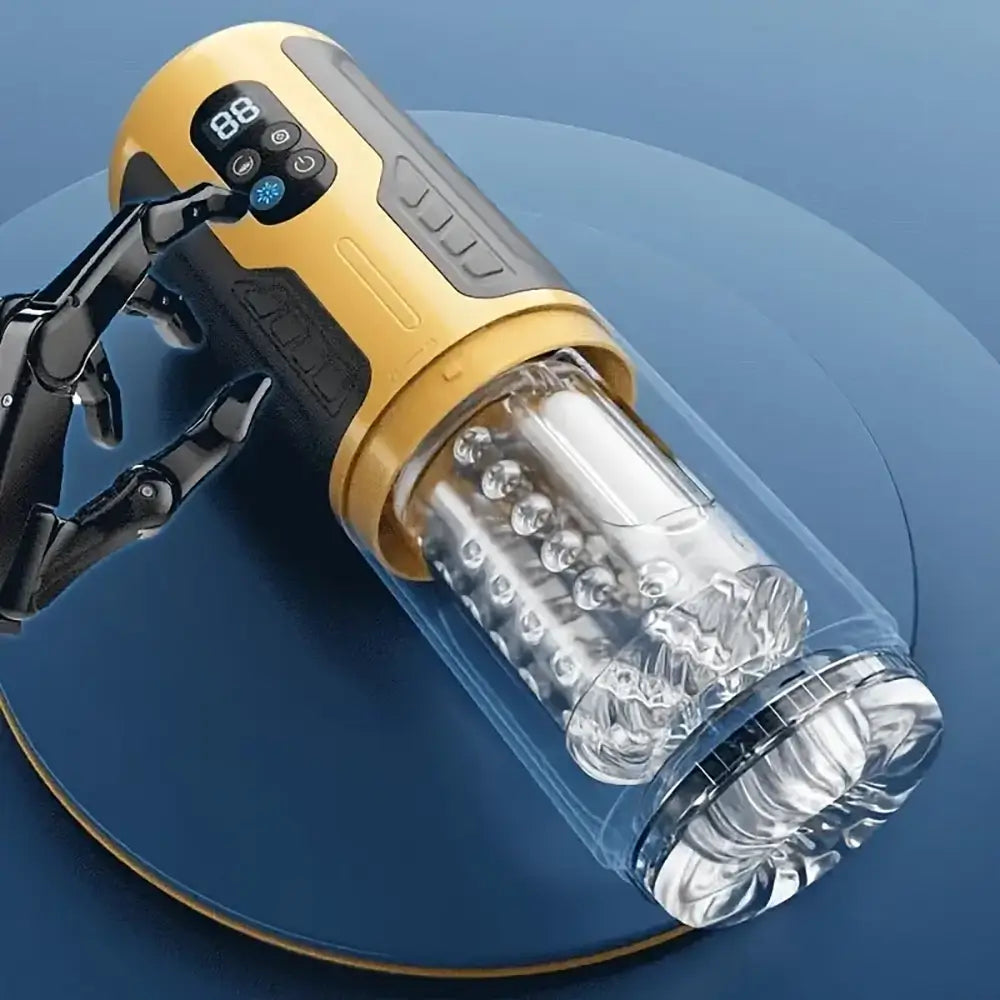 Amber Flash 3 Thrusting Rotation 7 Vibration Auto Masturbator