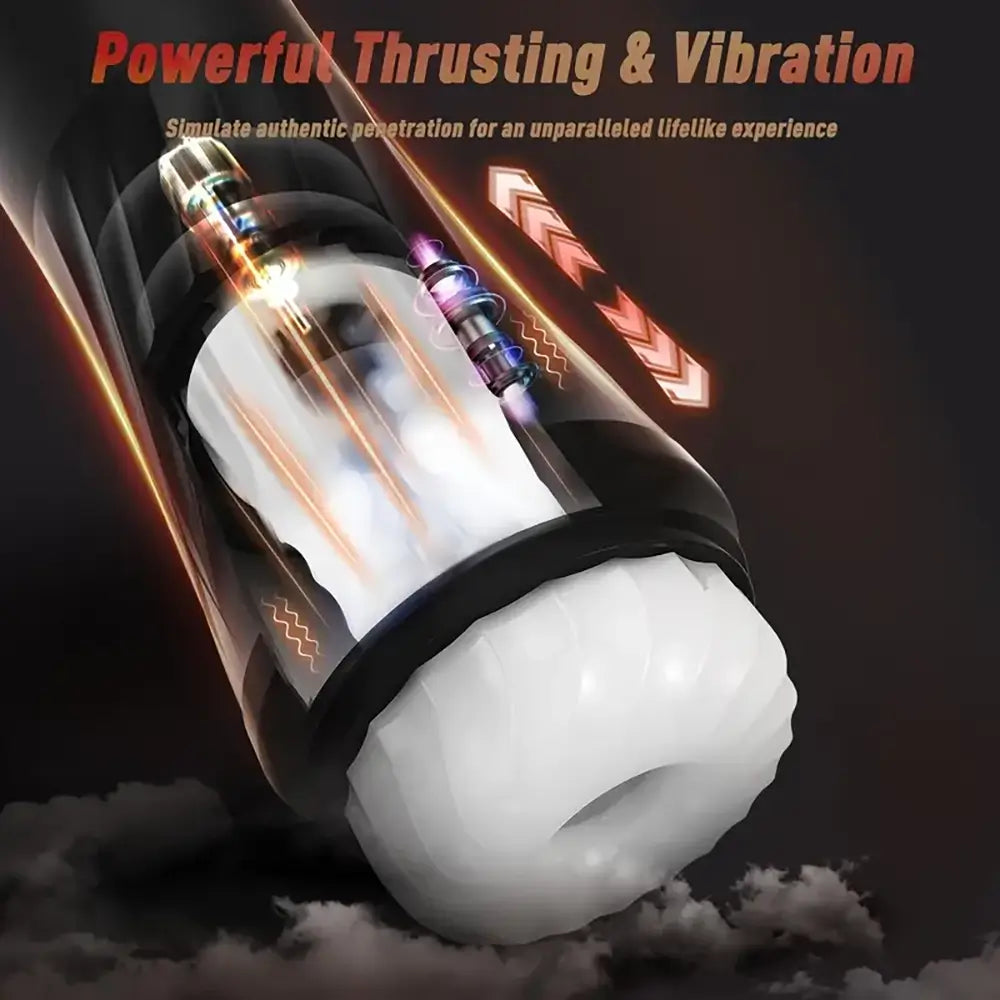 Steelcan 3 in 1 Thrusting Vibrating Automatic Male Masturbator
