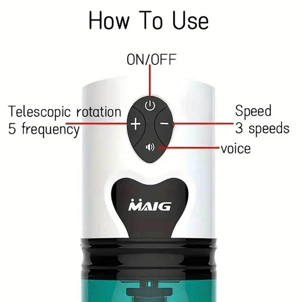 7 Thrust Rotating Twist Friction Electric 3 in1 Automatic Masturbator