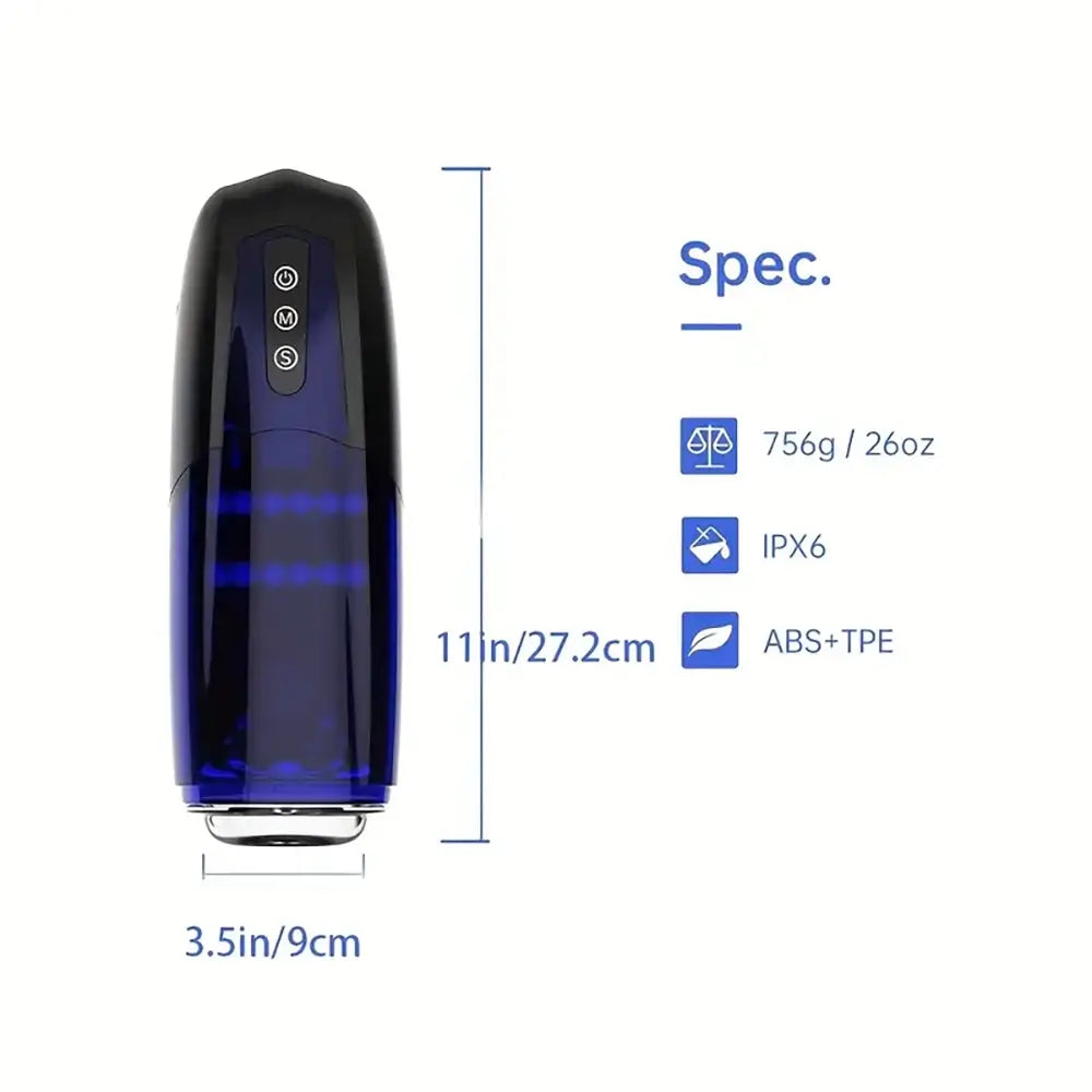 Magic Motion Xone Blue Interactive Stroker Synced Male Masturbator